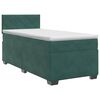 vidaXL Boxspringbed met matras Donkergroen 90 x 200 cm Fluweel