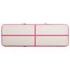 vidaXL Gymnastiekmat met pomp opblaasbaar 500x100x20 cm PVC roze