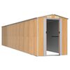 vidaXL Tuinschuur 192x938x223 cm gegalvaniseerd staal lichtbruin