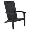 vidaXL Tuinstoel Adirondack polypropeen zwart