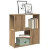 vidaXL Boekenkast 60x24x63 cm bewerkt hout artisanaal eikenkleur