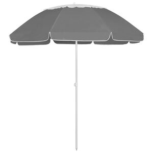 vidaXL Strandparasol 300 cm antracietkleurig