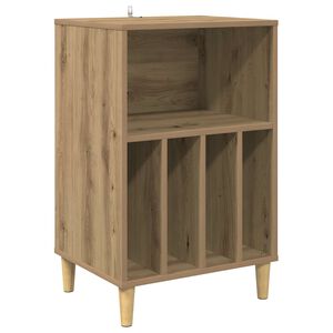 vidaXL Draaitafelstand Artisanaal eiken 47 x 39,5 x 74,5 cm