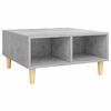 vidaXL Salontafel 60x60x30 cm bewerkt hout betongrijs