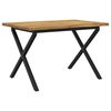 vidaXL Live Edge Eettafel 120 x 80 x 75 cm Massief Acaciahout