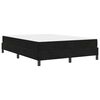 vidaXL Boxspringbed met matras Zwart 140 x 190 cm Stof