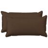 vidaXL Kussensloop 2 pcs HOUTEN Bruin 40 x 70 cm Faux Linnen
