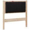 vidaXL Gestoffeerd hoofdbord Bruin 80 cm Massief grenenhout
