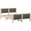 vidaXL Bedframe met hoofdeinde Donkergrijs 135 x 190 cm Stof