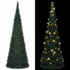 vidaXL Kunstkerstboom met verlichting pop-up 180 cm groen