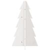vidaXL Kerstdecoratie kerstboom 69,5 cm massief grenenhout wit