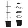 vidaXL Tomatenkweekpot &oslash;39x150 cm polypropeen antracietkleurig