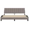 vidaXL Bedframe zonder matras "Hanko" stof taupe 180x200 cm