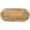 vidaXL Tafelblad ovaal 110x40x3,8 cm massief mangohout