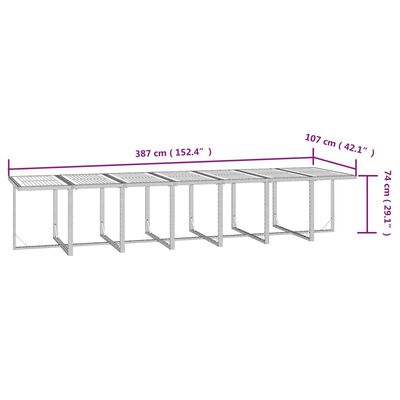 vidaXL 19-delige Tuinset met kussens poly rattan zwart