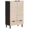vidaXL Hoge kast met lade Witte Was Afwerking 60 x 33 x 100 cm