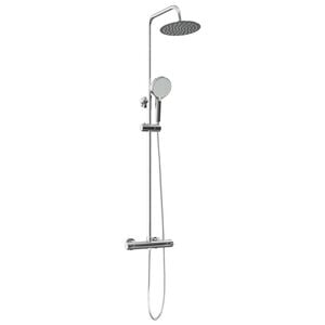 vidaXL Thermostatisch Douchesysteem Set Chroom RVS 201