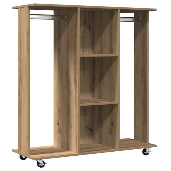 vidaXL Kledingkast met plank artisanaal eikenkleurig 102 x 38 x 110 cm