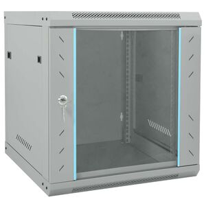 vidaXL Netwerk kabinet met opslag Grijs 53 x 60 x 60 cm Staal