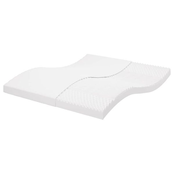 vidaXL Schuimmatras 7 zones hardheid 20 ILD 180x210 cm wit