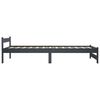 vidaXL Bedframe met 2 lades massief grenenhout donkergrijs 100x200 cm