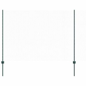 vidaXL zeshoekig gaasgek met palen 100 x 1,6 m PVC-Coated Staal Groen