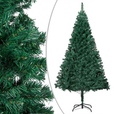 vidaXL Kunstkerstboom met verlichting dikke takken 150 cm groen