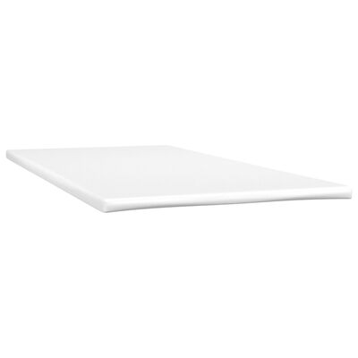 vidaXL Boxspring met matras en LED kunstleer wit 100x200 cm