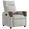vidaXL Fauteuil verstelbaar stof wolk grijs