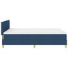 vidaXL Boxspring bed met matras met hoofdeinde Blauw 140 x 190 cm Stof