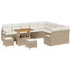 vidaXL Tuin Sofa Set 12 st 11-Aantal zitplaatsen Beige en Cr&egrave;me