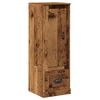 vidaXL Hoge kast 36x35,5x103,5 cm bewerkt hout oud houtkleurig