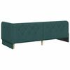 vidaXL Hoekbedframe met matras Donkergroen 80 x 200 cm Stof