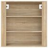 vidaXL Wandkast 80x33x80 cm bewerkt hout sonoma eikenkleurig