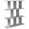 vidaXL Wandplank Betongrijs 102 x 20 x 96 cm Bewerkt hout