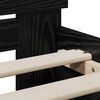 vidaXL Bedframe met hoofdeinde Zwart Eiken 75 x 190 cm Bewerkt hout