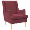 vidaXL Fauteuil Wijnrood Stof