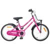 vidaXL Kinderfiets 18 Inch voor 5-7 jaar Roze en Zwart