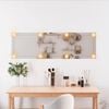 vidaXL Wandspiegel met LED's rechthoekig 30x100 cm glas