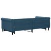 vidaXL Slaapbank met onderschuifbed 100x200 cm fluweel blauw