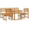 vidaXL Tuin Bistro Set 5 pcs Bruin Massief Acaciahout