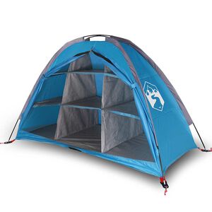 vidaXL Opbergtent 9 vakken waterdicht blauw