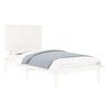 vidaXL Bedframe zonder matras massief grenenhout wit 90x200 cm