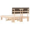 vidaXL Bedframe met Gevoerd Hoofdgedeelte Taupe 150 x 200 cm