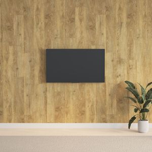 vidaXL Wandpanelen houtlook 2,06 m&sup2; PVC bruin