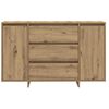vidaXL Dressoir met lade Artisan Eiken 120 x 41 x 75 cm Bewerkt hout