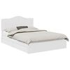 vidaXL Opslag bed met lade met opslag Wit 140 x 190 cm Bewerkt hout