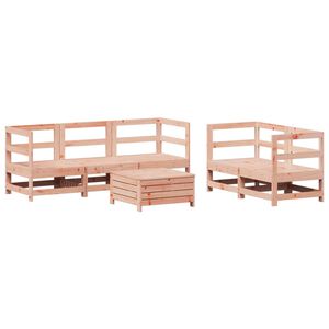 vidaXL 6-delige Loungeset massief douglas vurenhout