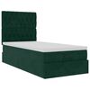 vidaXL Ottoman bed met matrassen en LED's 100x200cm fluweel