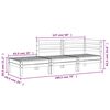 vidaXL Tuinbank 3-zits ge&iuml;mpregneerd grenenhout